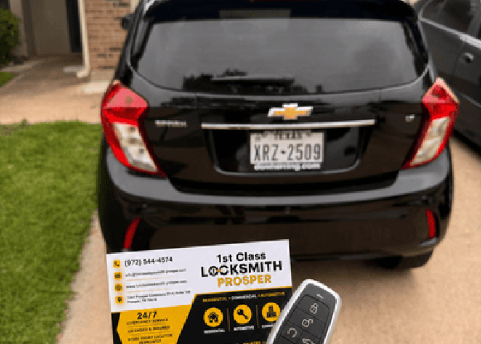 2020 Chevrolet Spark car key replacement service by 1st Class Locksmith Prosper Texas